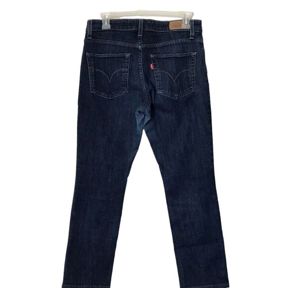 Levis Womens Jeans Size 6 S/C The Original Mid Rise Skinny Dark Wash 5 Pocket - Picture 5 of 6